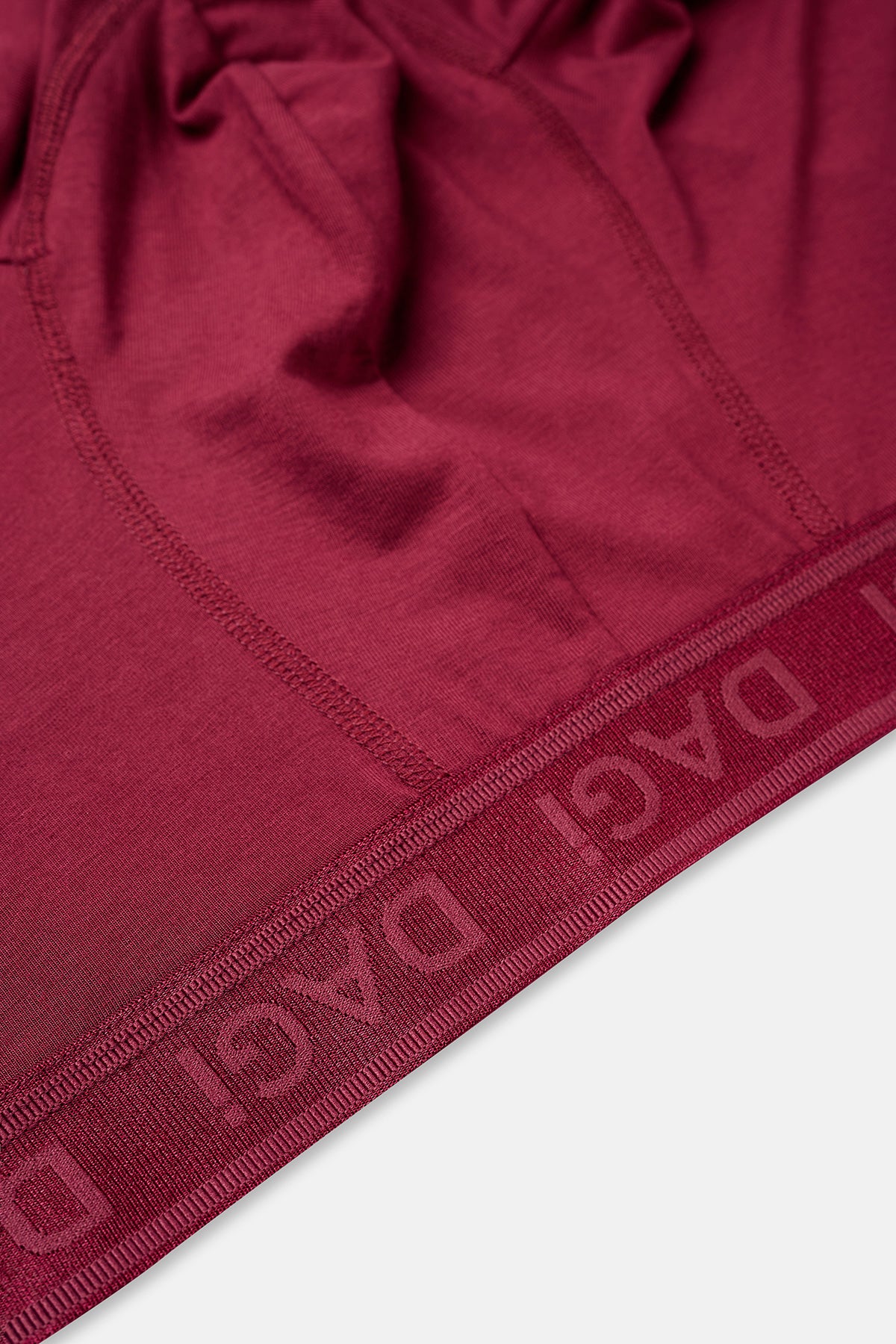 Bordo-Siyah 3'lü Desenli Micro Modal Boxer