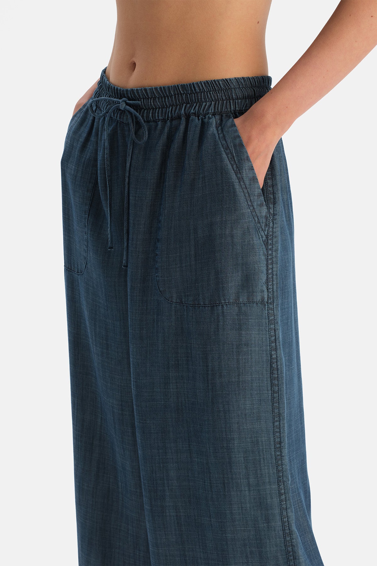 Indigo Tencel Denim Pantolon