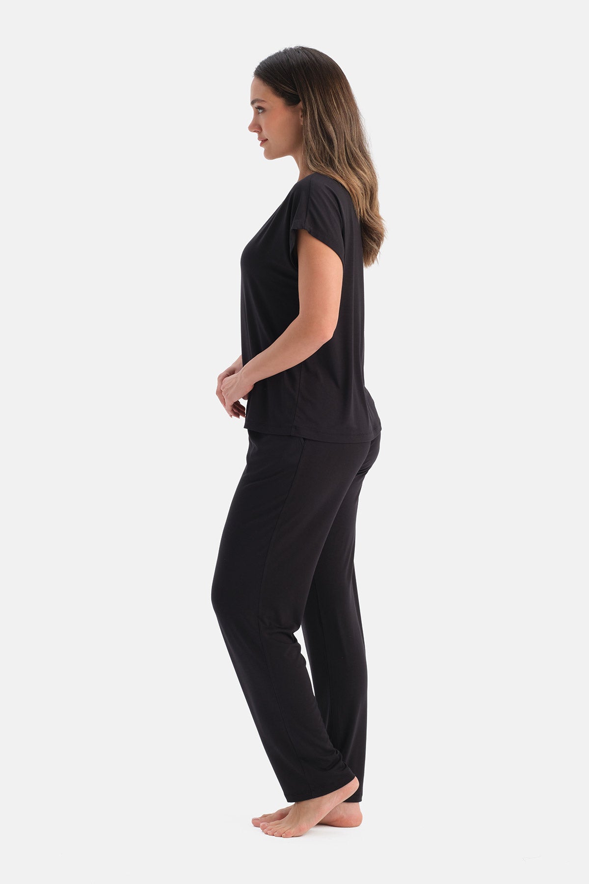 V YAKA SİROVİSKON TİŞÖRT PANTOLON TAKIM