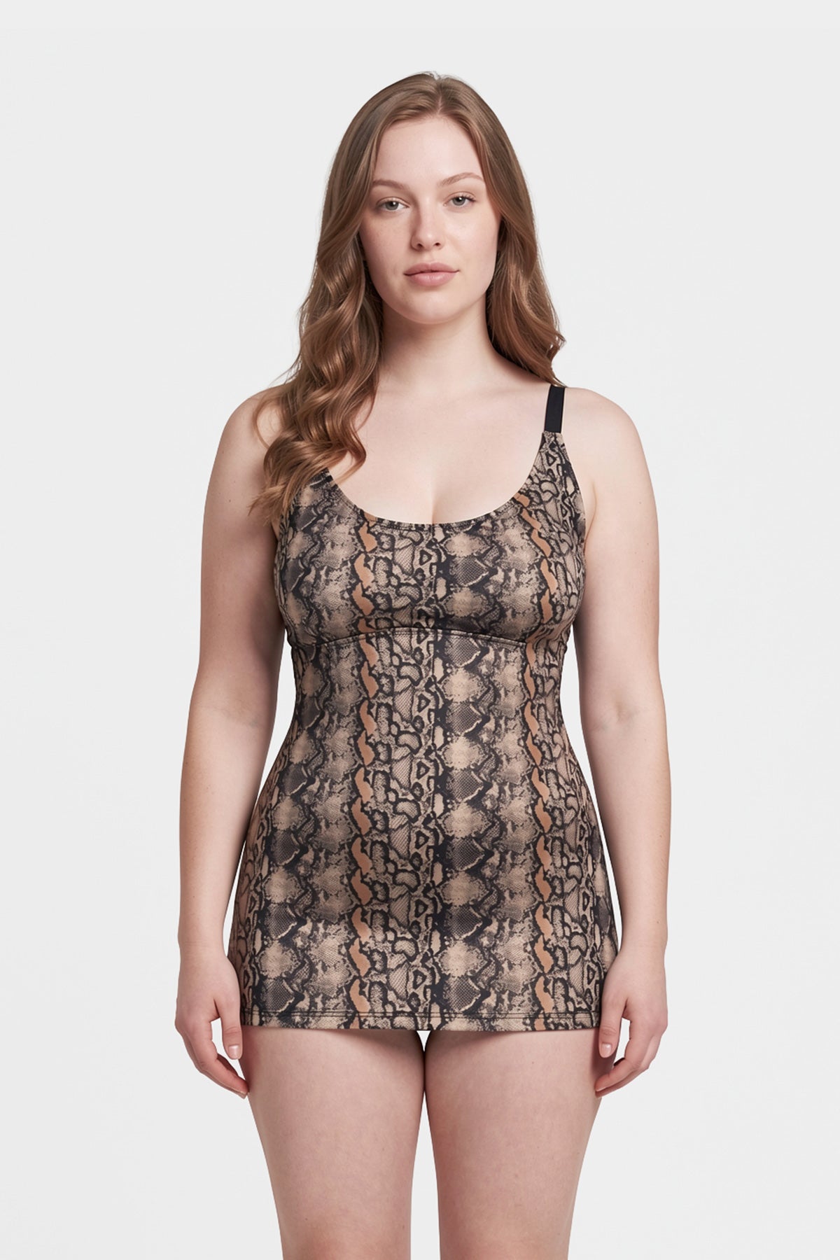 Multicolor Toparlaycı Tankini Üst