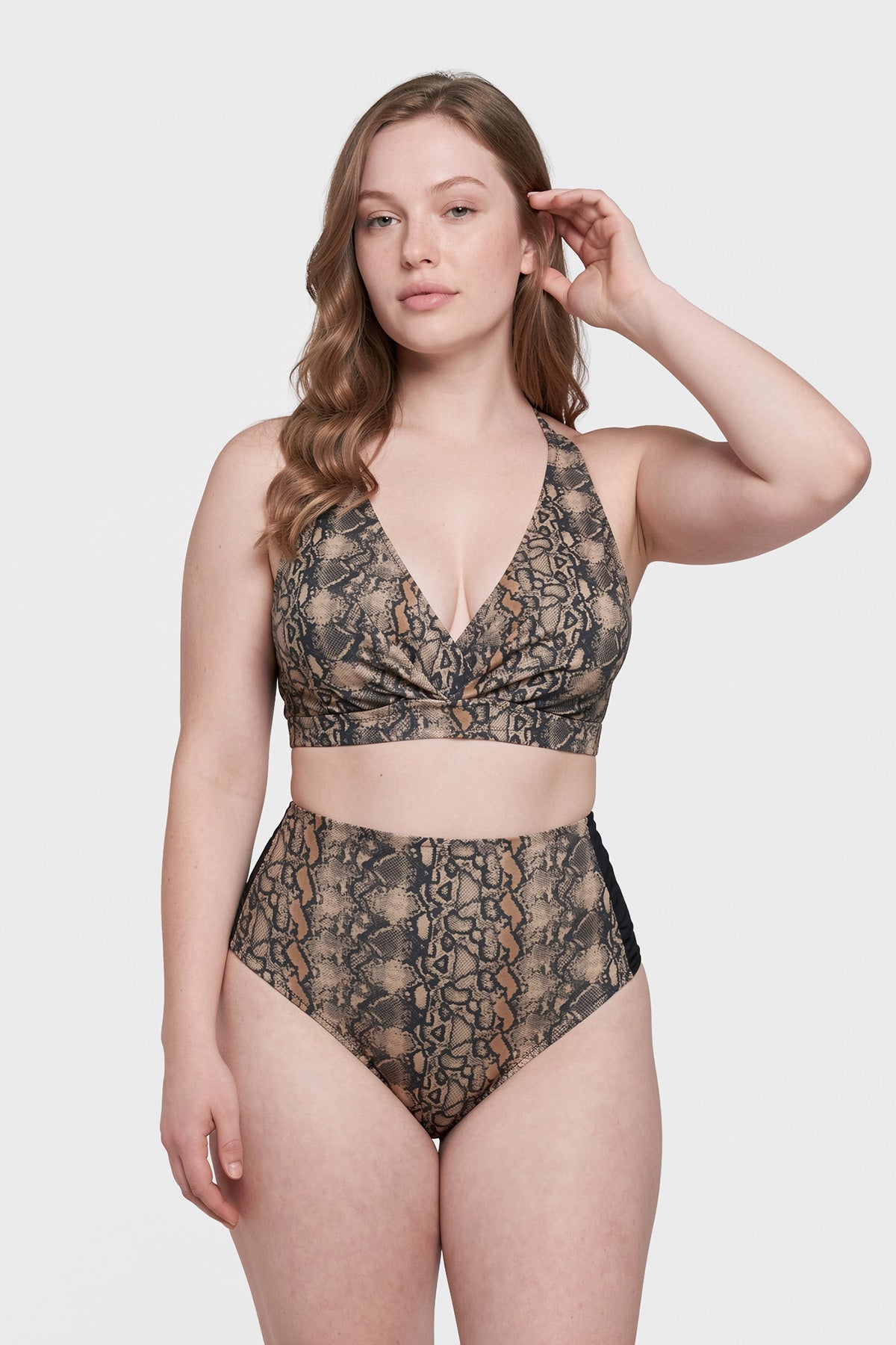 Multicolor Yüksek Bel Bikini Alt