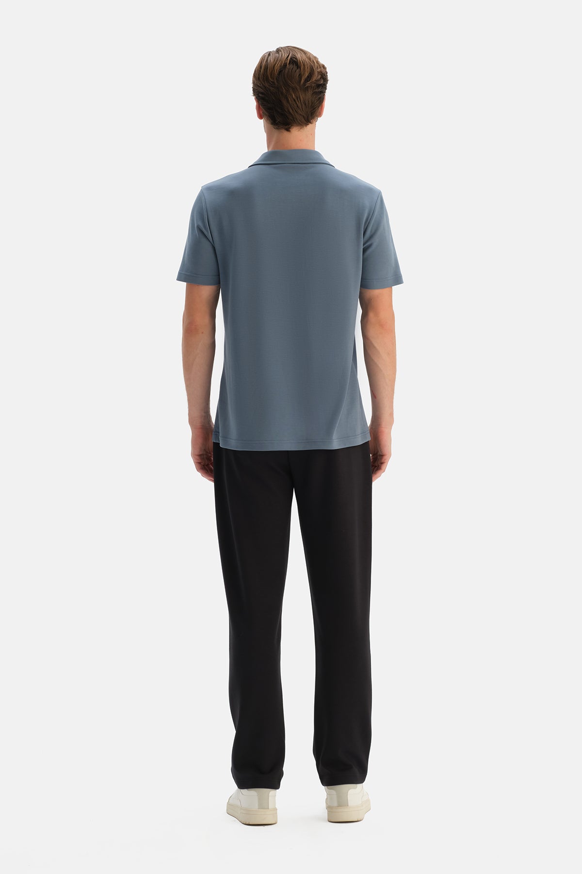 Mavi Polo Yaka Pike Tişört