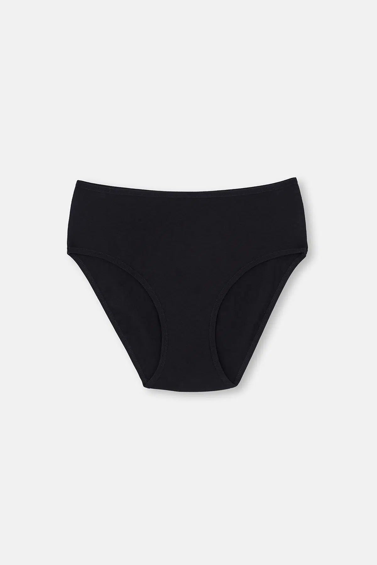 Siyah-Beyaz-Ten Yüksek Bel 3'lü Slip Külot