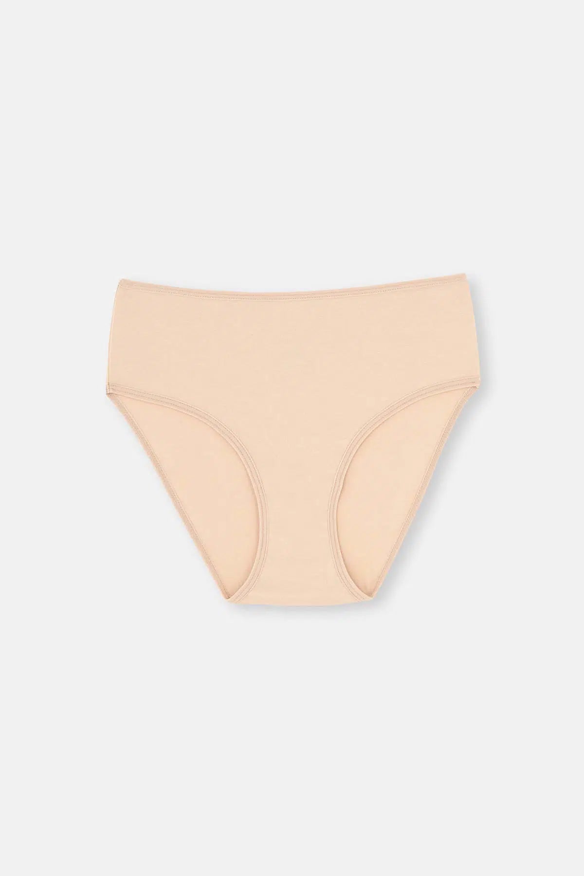 Siyah-Beyaz-Ten Yüksek Bel 3'lü Slip Külot