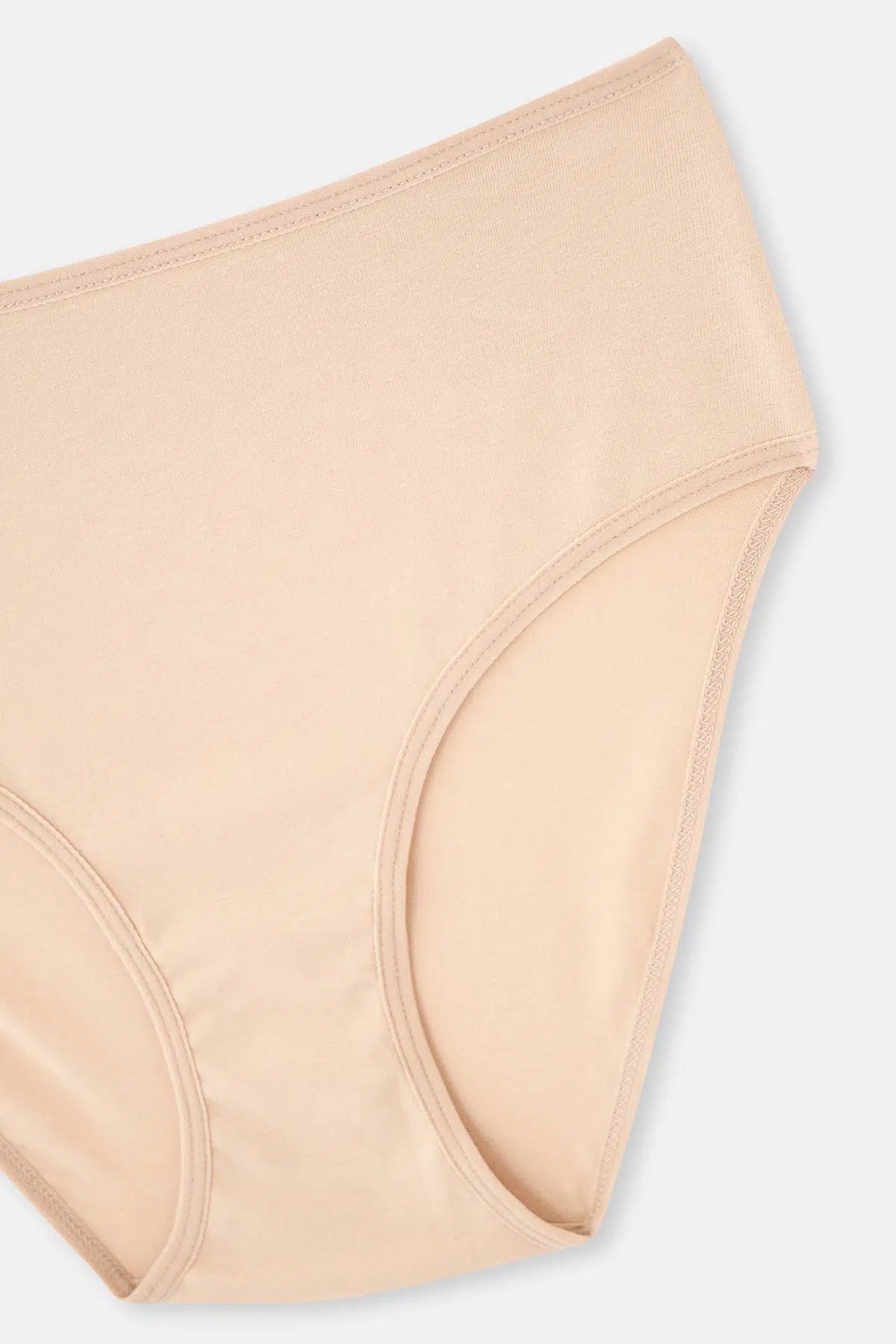 Siyah-Beyaz-Ten Yüksek Bel 3'lü Slip Külot