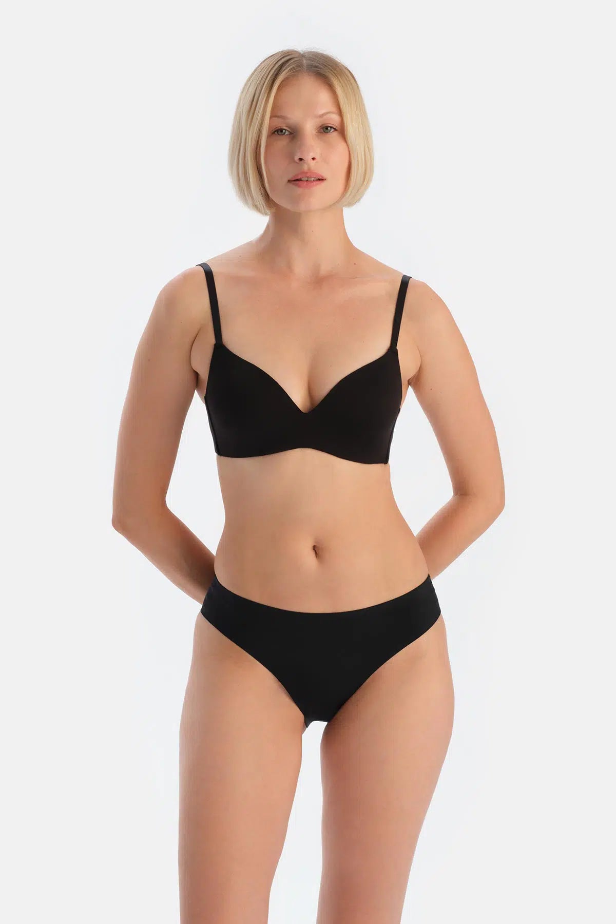 Siyah Classıc Lazer Kesim Yapıştırma Brıef