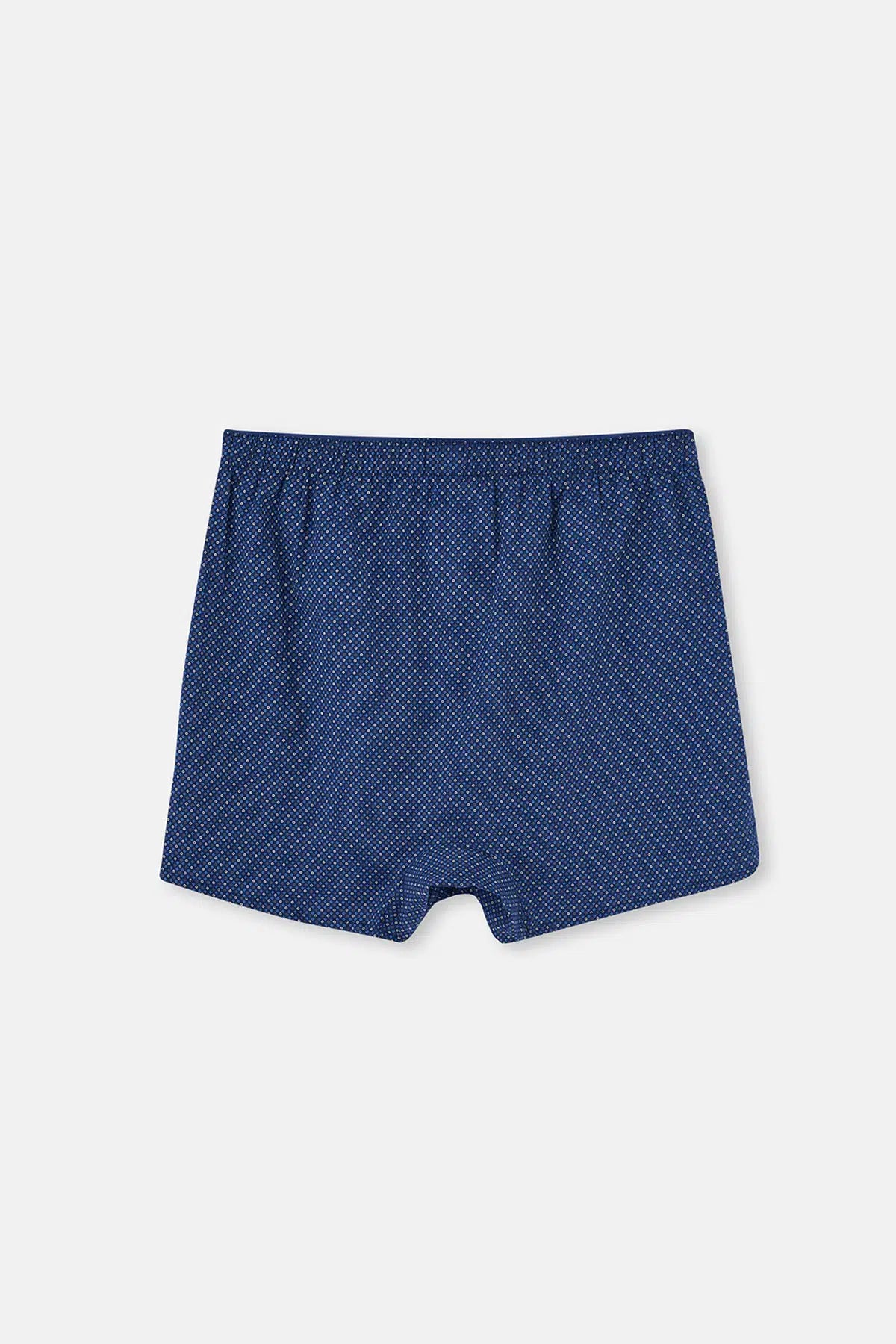 Laci - Beyaz Desenli Poplin Lyc Boxer