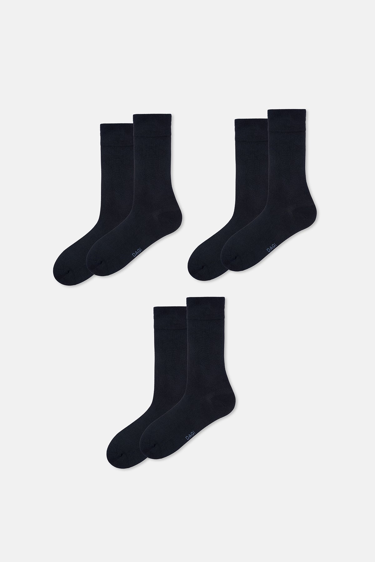 Lacivert Erkek Micro Modal Çorap 3'lü