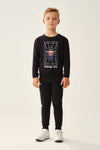 Siyah Erkek Çocuk Sweatshirt