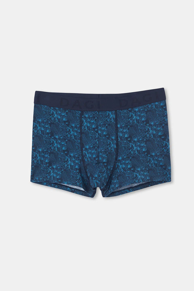 Petrol Mavisi D-Men Petrol si Desenli Compact Penye Boxer