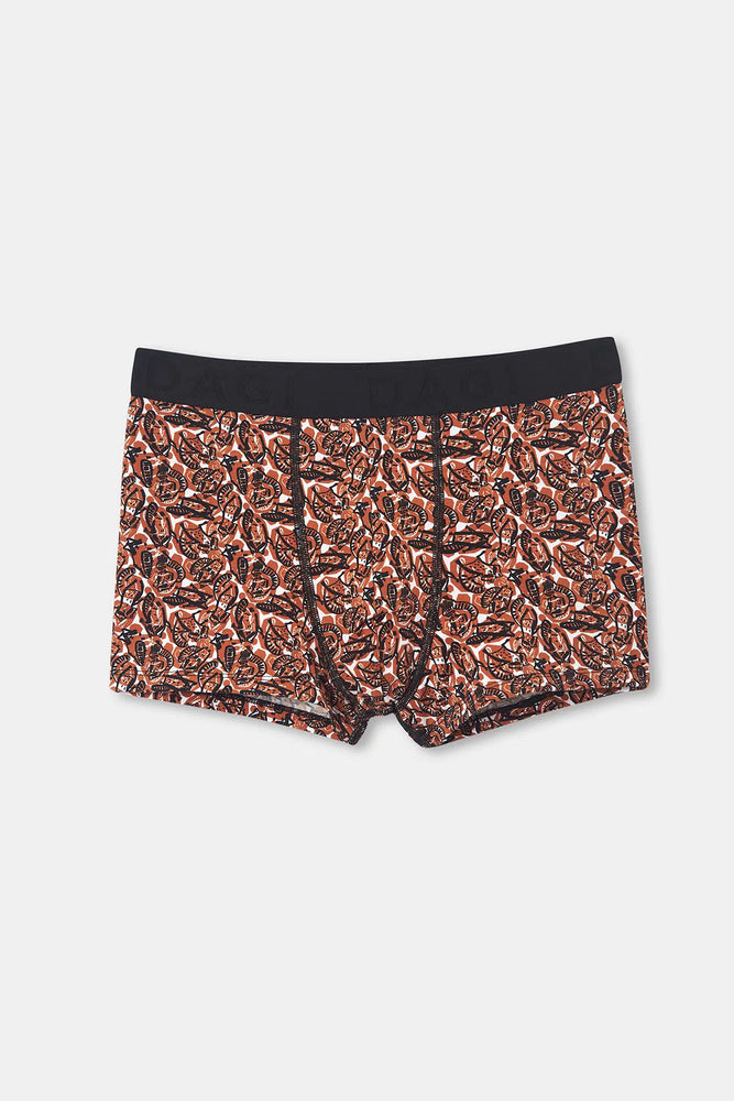 Hardal D-Men Desenli Compact Penye Boxer