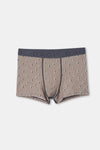 Haki D-Men Desenli Compact Penye Boxer