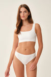 Beyaz Seamless Tanga