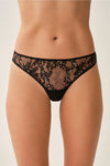 Siyah Dantelli String