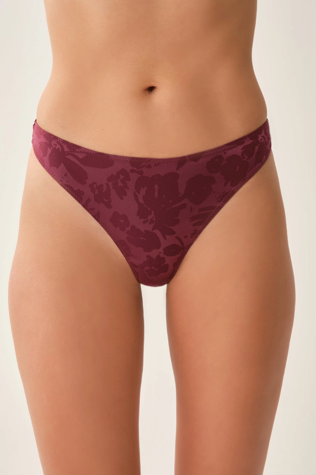 Bordo Desenli String