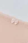Pembe Dantel Detaylı Micro Kumaş Brazilian