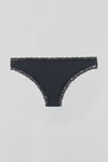 Siyah Dantel Detaylı Micro Kumaş Brazilian