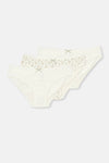 Beyaz Desenli Desenli Slip