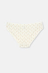 Beyaz Desenli Desenli Slip