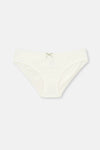 Beyaz Desenli Desenli Slip