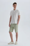 Beyaz Pamuklu Polo Yaka T-Shirt