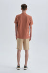 Kiremit Pamuklu Polo Yaka T-Shirt