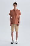 Kiremit Pamuklu Polo Yaka T-Shirt