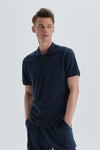 Lacivert Pamuklu Polo Yaka T-Shirt
