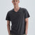 Antrasit Pamuk V Yaka T-Shirt