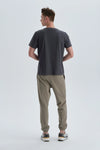 Antrasit Pamuk V Yaka T-Shirt