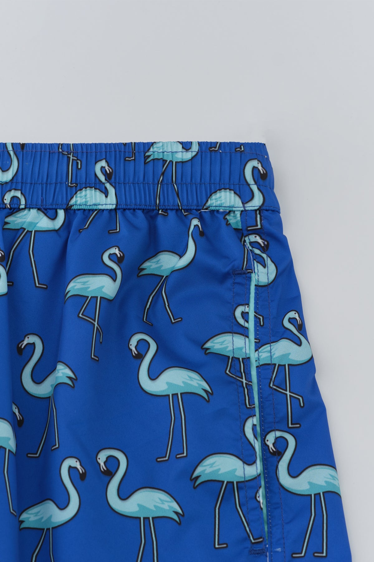 Sax Micro Kısa Flamingo DesenliDeniz Şortu