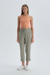 Turuncu Halter Yaka Crop Atlet