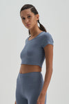 Mavi Dagi Active Crop T-Shirt
