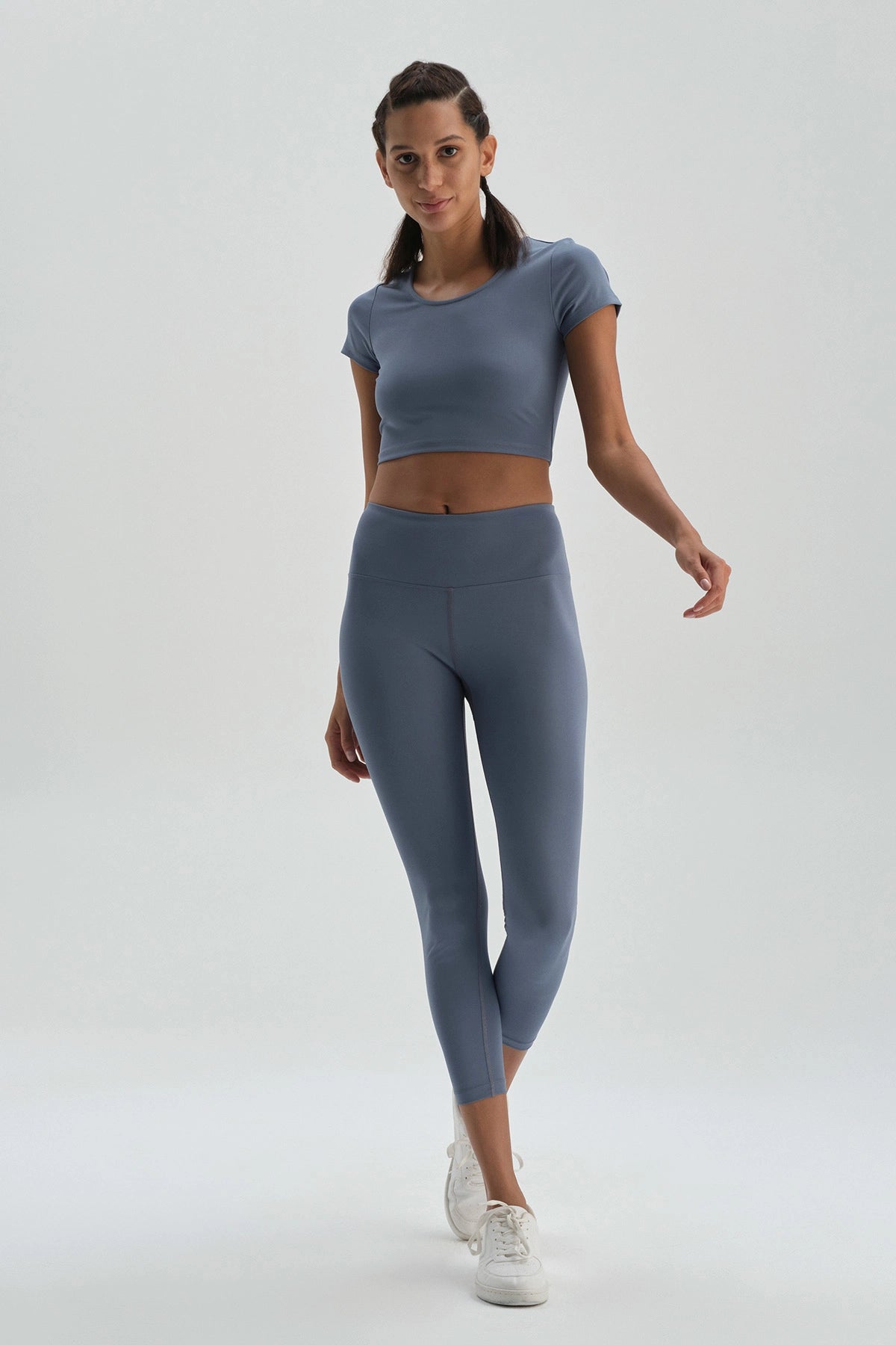 Mavi Dagi Active Crop T-Shirt
