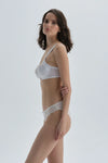 Ekru Dantel Detaylı Slip