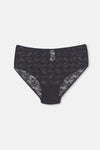 Siyah Yüksek Bel Slip