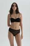 Siyah Yüksek Bel Slip