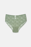 Yeşil Yüksek Bel Slip