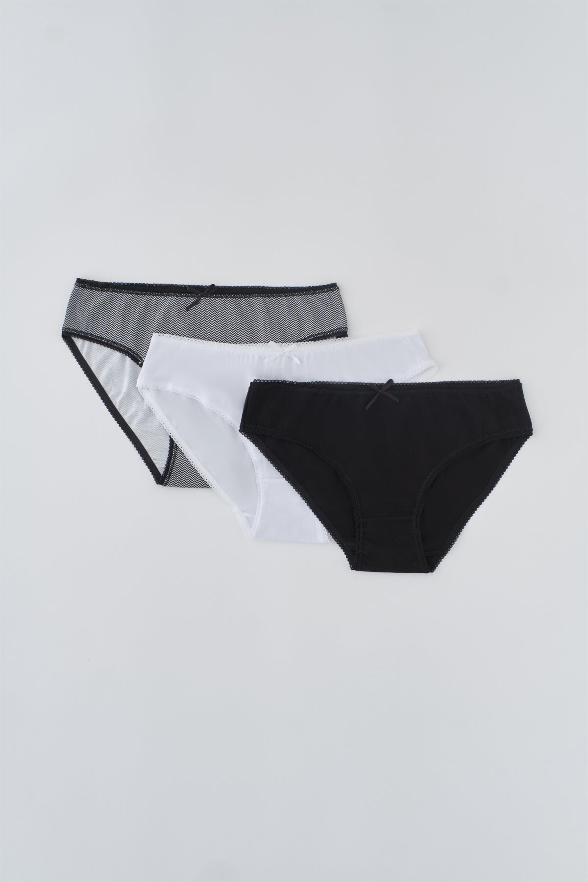 Siyah 3'Lü Paket Slip
