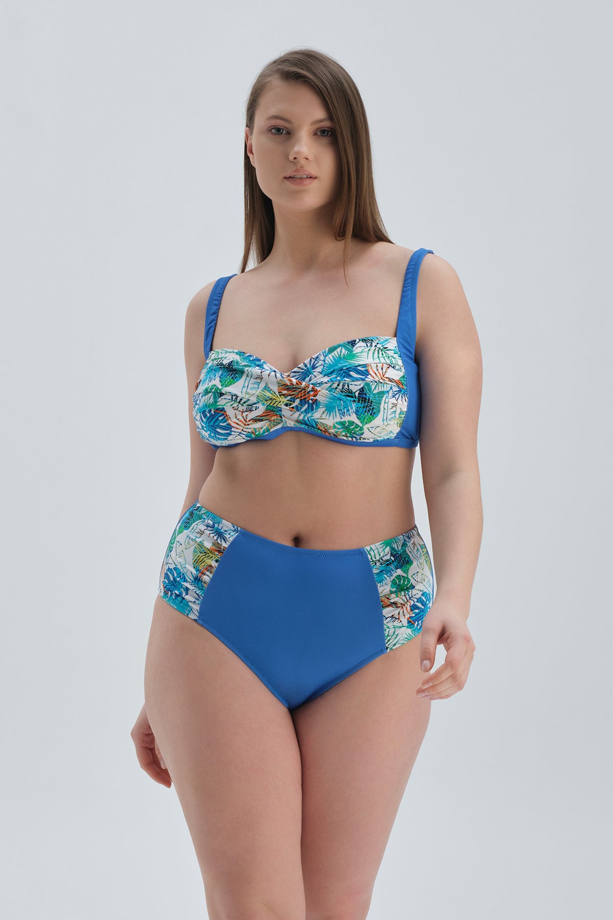 Sax Korseli Toparlayıcı DrapeliBikini Üst