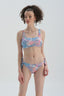 Pembe-Mavi Sabit Askılı Bralet Bikini Üst