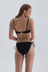 Siyah Straplez Kaplı Bikini Üst