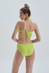 Fıstık Yeşili Halter Yaka i Bikini Üst