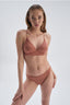Kahve Üçgen Kaplı Bikini Üst