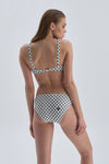 Marin Normal Bel Puantiyeli Marin Bikini Altı