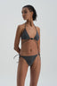 Gümüş Spagetti Bikini Alt