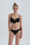 Siyah Bağcıklı Bikini Alt