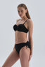 Siyah Yanı Büzgülü Bikini Alt