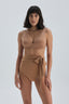 Camel Toparlayıcı Yüksek Bel Bikini Alt