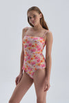 Sarı - Pembe Normal Bel - Bikini Alt